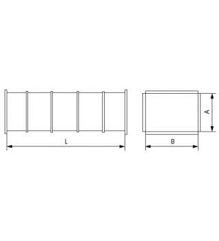 Прямоугольный воздуховод оц. 200х200 L1500 0,5 Прямоугольный воздуховод оц. 200х200 L1500 0,5