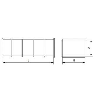 Прямоугольный воздуховод оц. 900х900 L1500 1,0