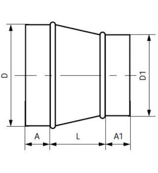 Переход оц. D800/250 0.5 Переход оц. D800/250 0.5
