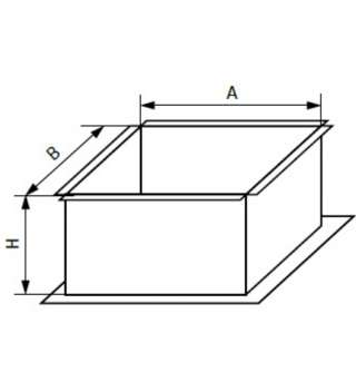 Врезка оц. 400х400 H100 0.7 Врезка оц. 400х400 H100 0.7