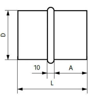 Ниппель оц. D180 Ниппель оц. D180