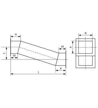 Утка оц. 200х150 L400 t150 0,5